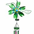 Exhart Multi-color Metal 41 in. Hummingbird Wind Chime 72189-A